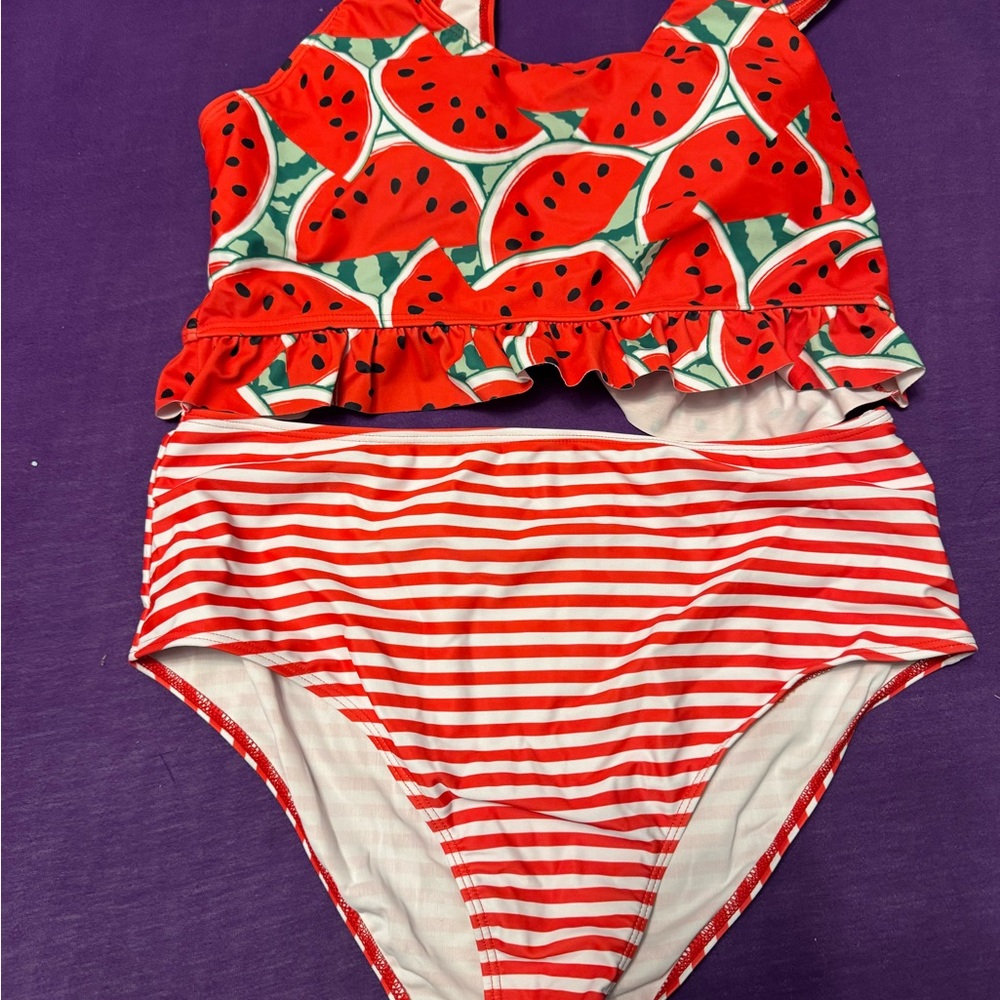 Women’s  Watermelon Two-Piece Swim Set from SHEIN